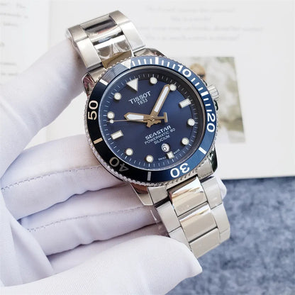 Tissot Seastar Blue Dial - Hình 4