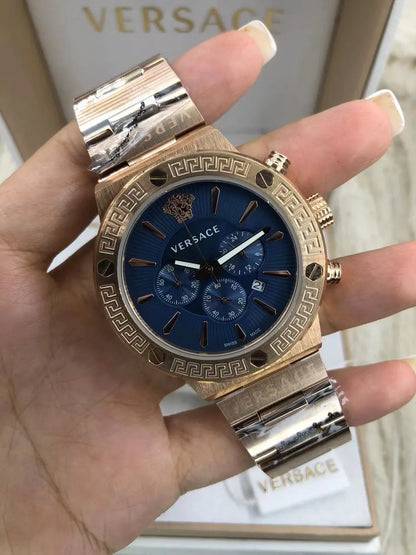 Versace Chrono Black Marble - Hình 7