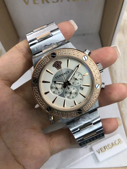 Versace Chrono Black Marble - Hình 5