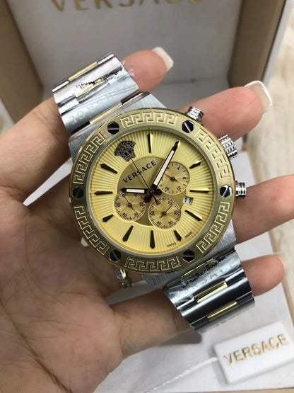 Versace Chrono Black Marble - Hình 9