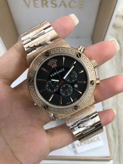 Versace Chrono Black Marble - Hình 16